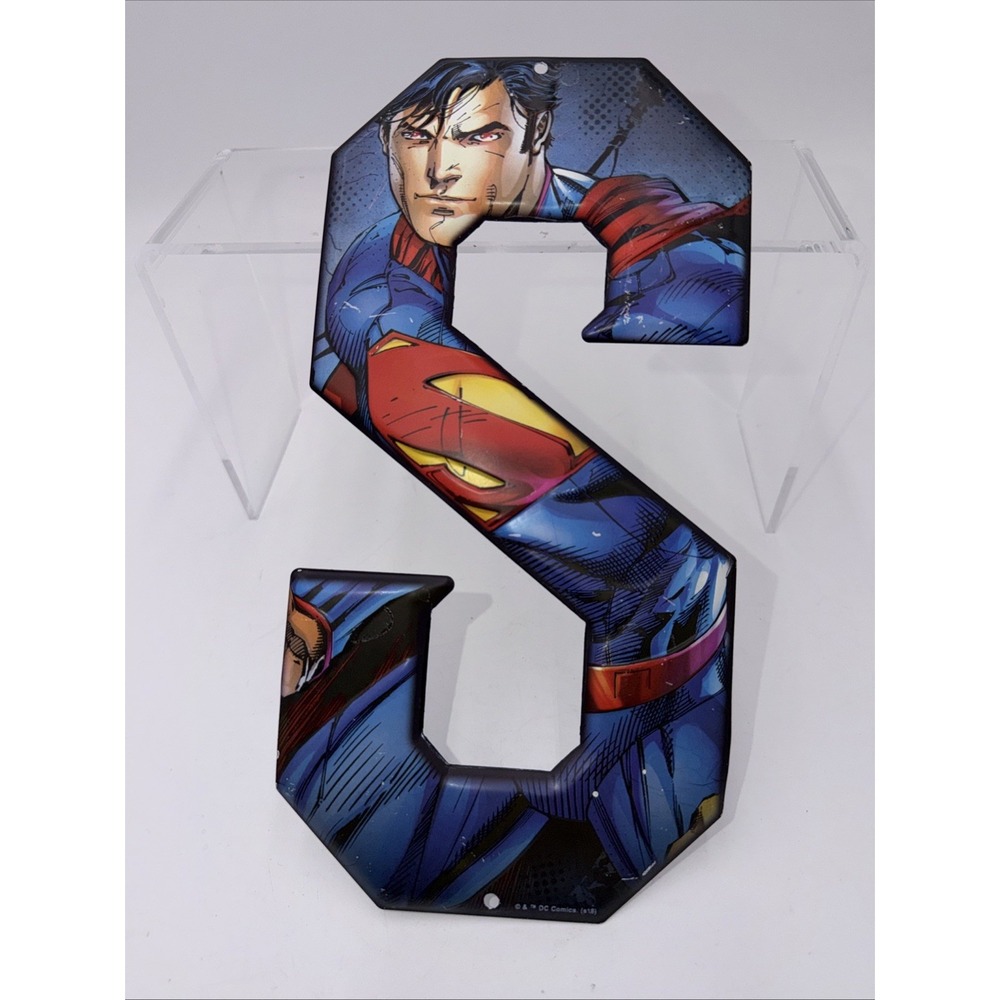 Open Road‎ Brands Justice League Superman Metal Wall Hanging Letter "S"- 10 Inch